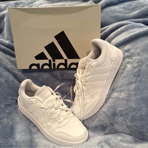 Adidas White Sneakers Ladies Hoop 3.0
